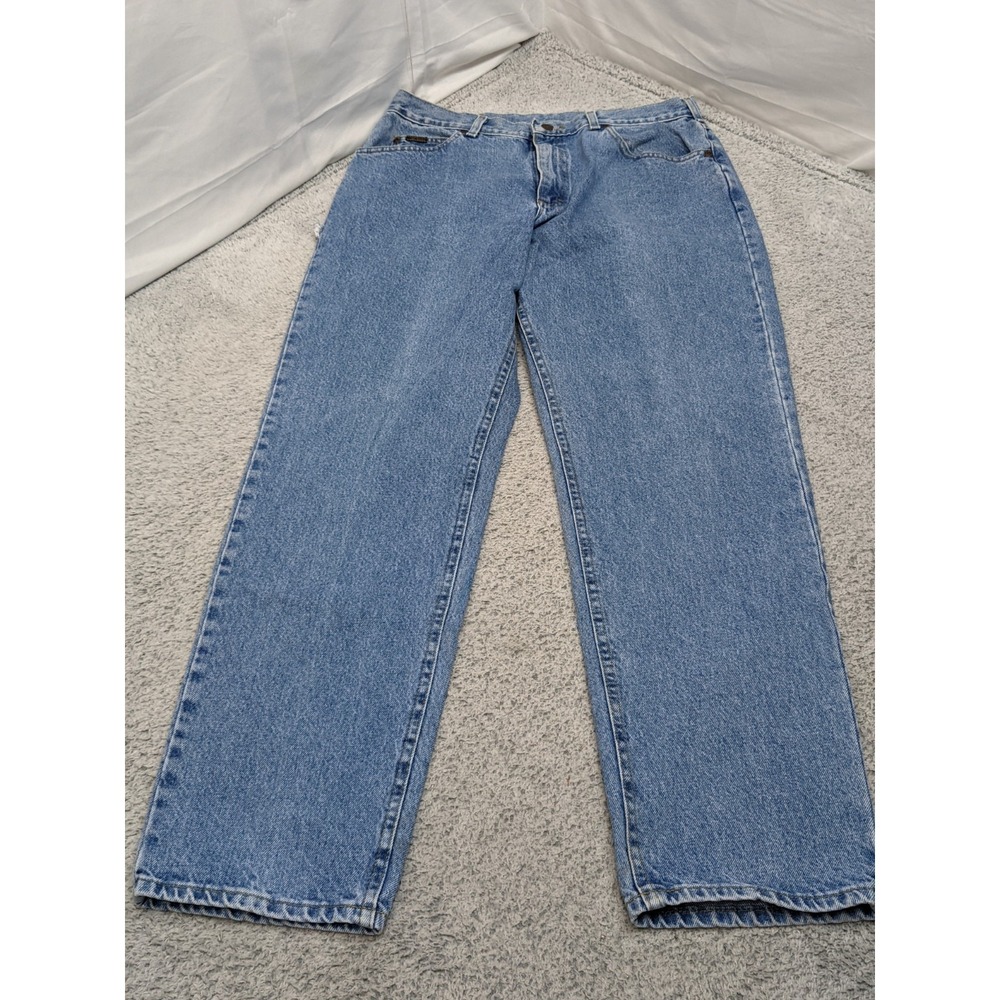 Vintage 90s‎ Lee Jeans 36x32 (Fits 34x33) Light Wash Baggy Dad Relaxed Fit Y2K